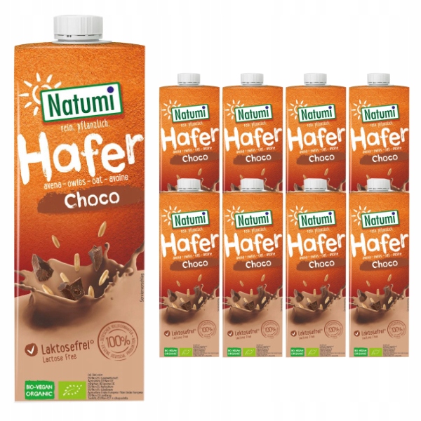 Levně 8 x Ovesno-kakaový nápoj Bio 1 l Natumi