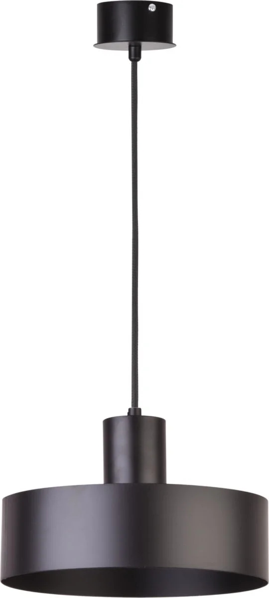 Závěsná lampa Sigma Lighting Rif černá kovová Ø25 cm 1xE27 15W