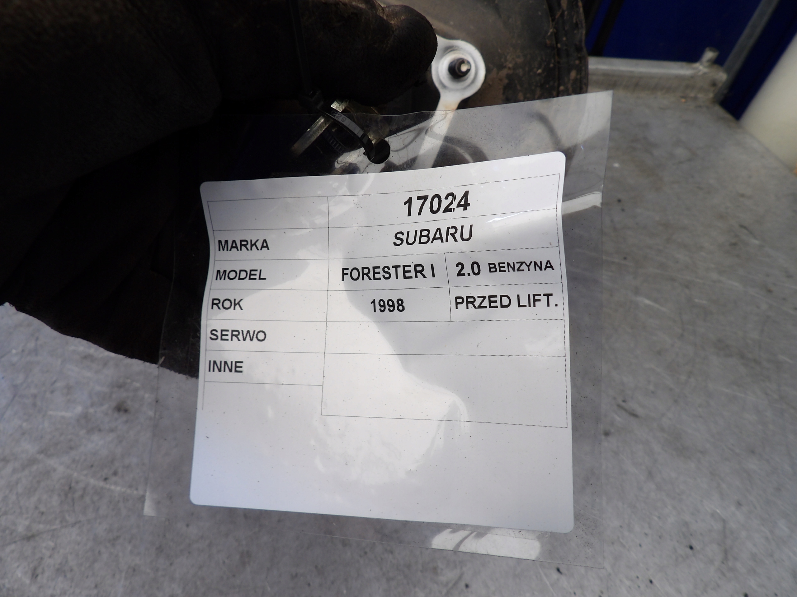 SUBARU FORESTER E SERVO 864-06003