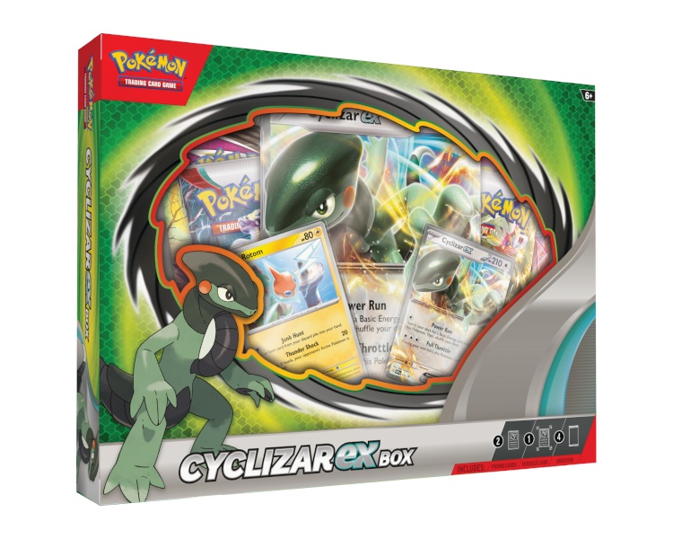 Zestaw oryginalnych kart Pokemon Tcg: Cyclizar ex Collection Box