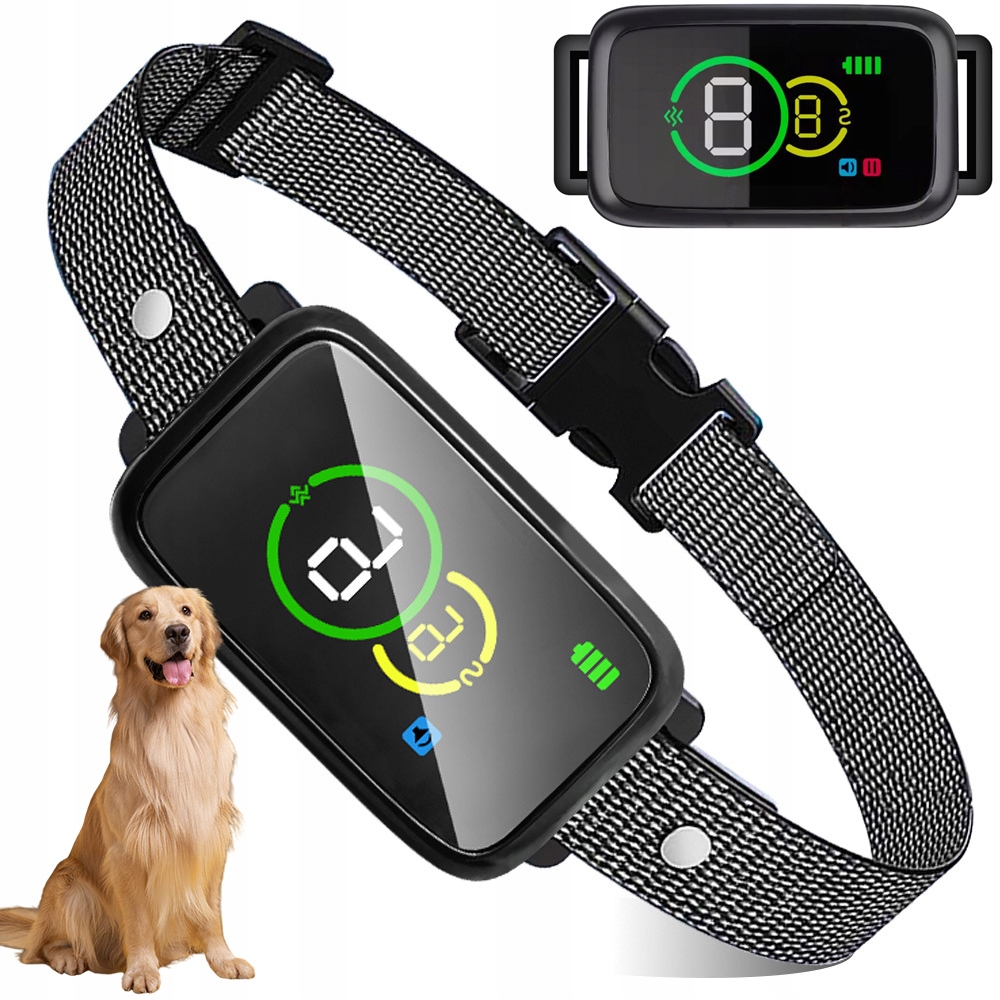 Levně Elektrický Protištěkací Výcvikový Obojek Pro Psa S Uklidňujícím Účinkem IP67