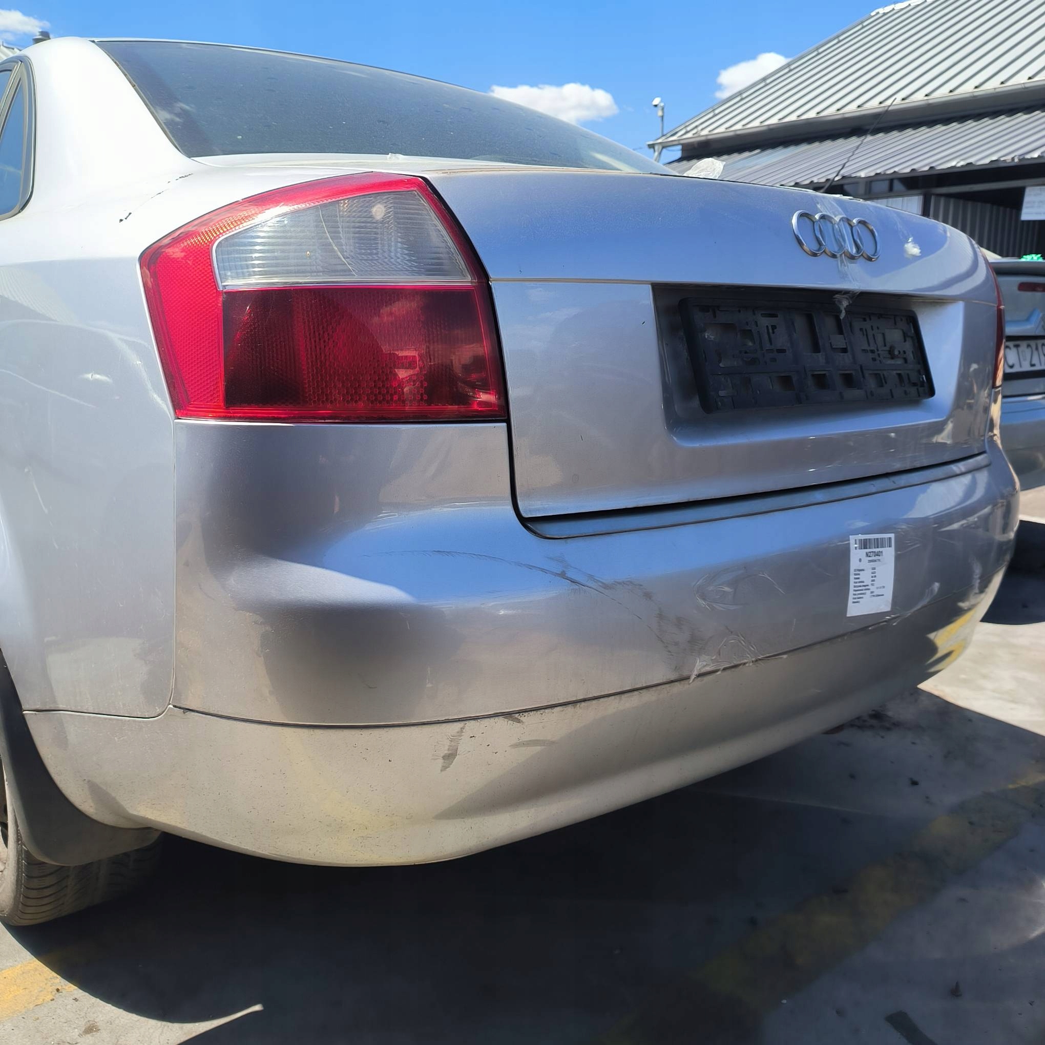 bumper rear part LY7W AUDI A4 B6 sedan