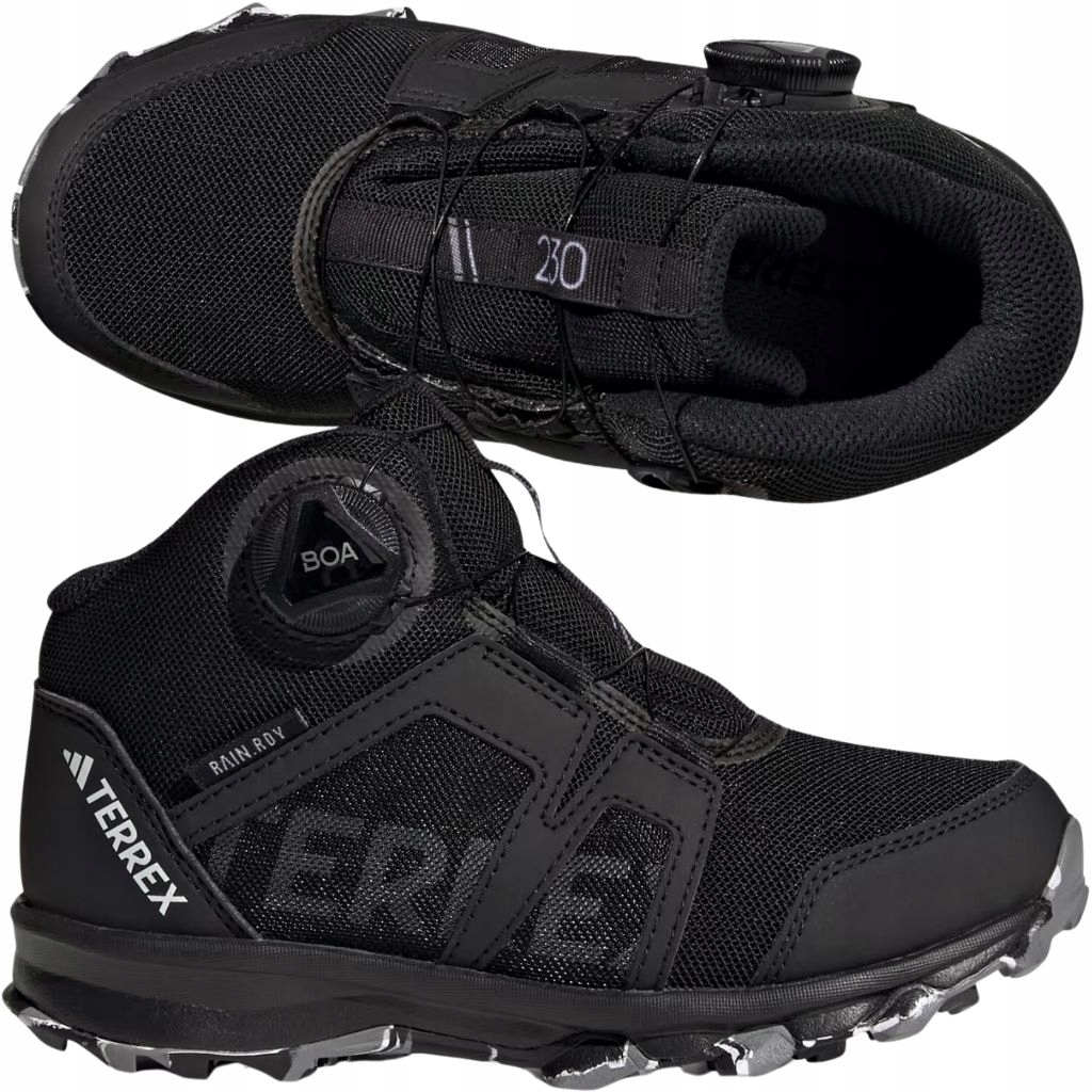 Horské trekové boty voděodolné Adidas Terrex Trail hory černé 37 1/3