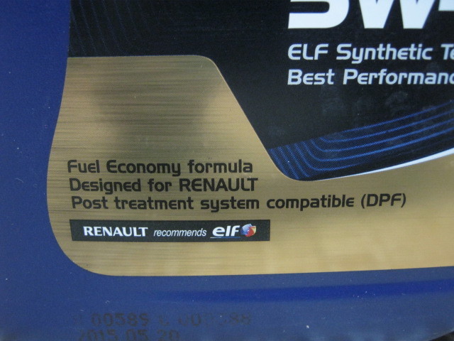 OLEJ ELF 5W30 7L FILTR ESPACE IV 2.0 DCI ORYGINAŁ Producent Elf