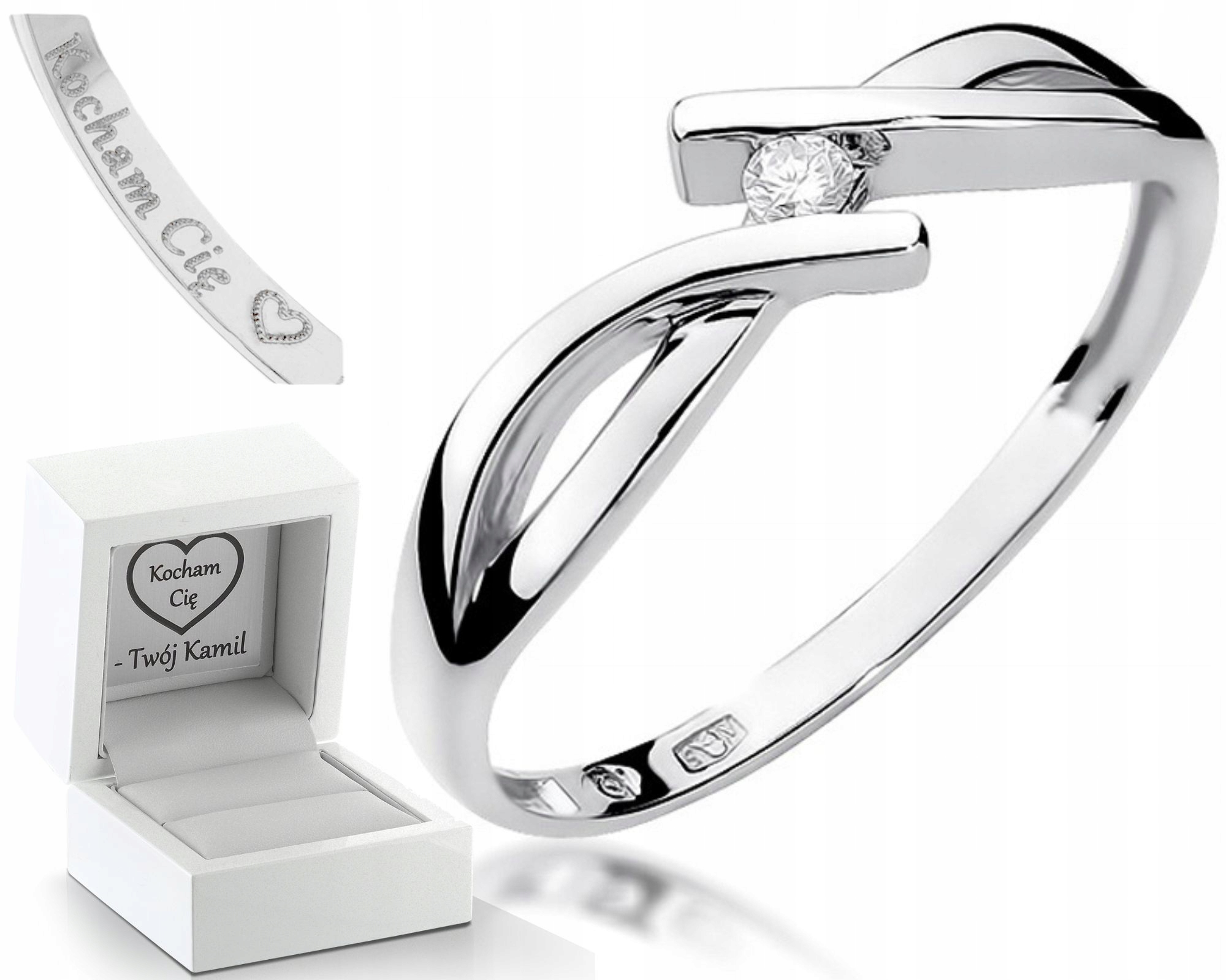 Prstýnek S Briliantem, Bílé Zlato, Gravírování, Bonus