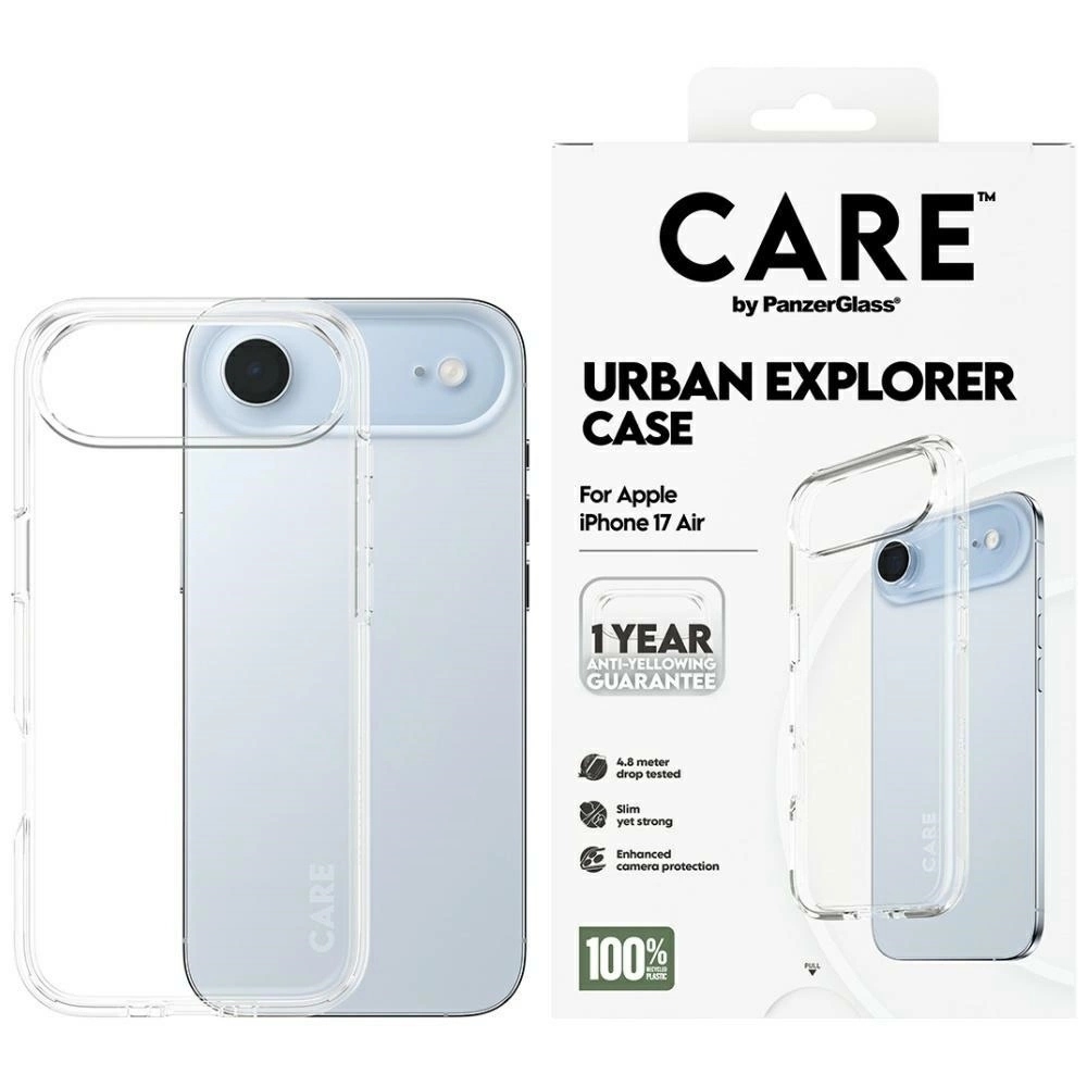 Etui Care PanzerGlass Urban Explorer Clear Frame iPhone Air przezroczyste