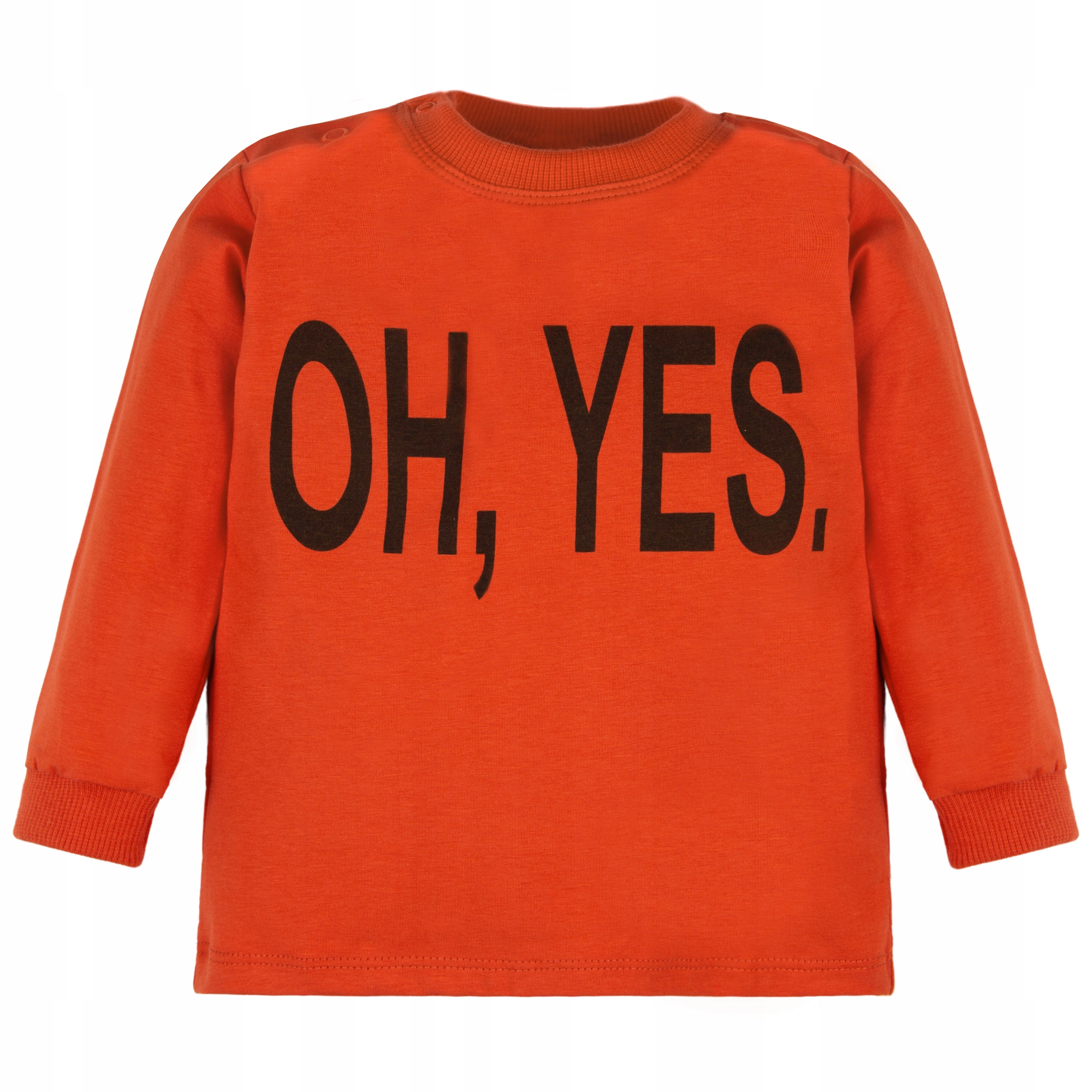 BLUZKA ruda OH YES 122 długi rękaw BAWEŁNIANA