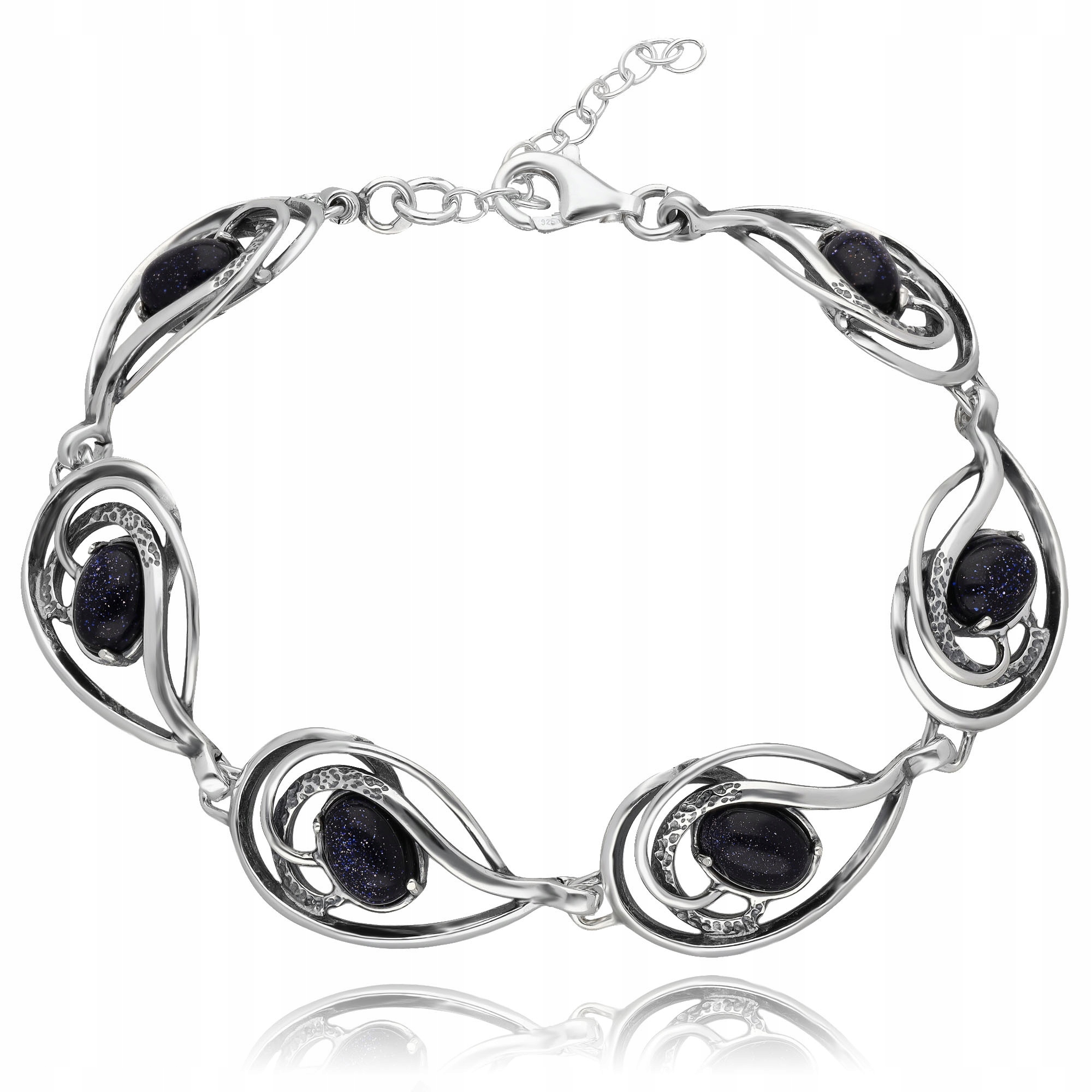 Stříbrný Náramek Oksdovaný Nocí Káhiry