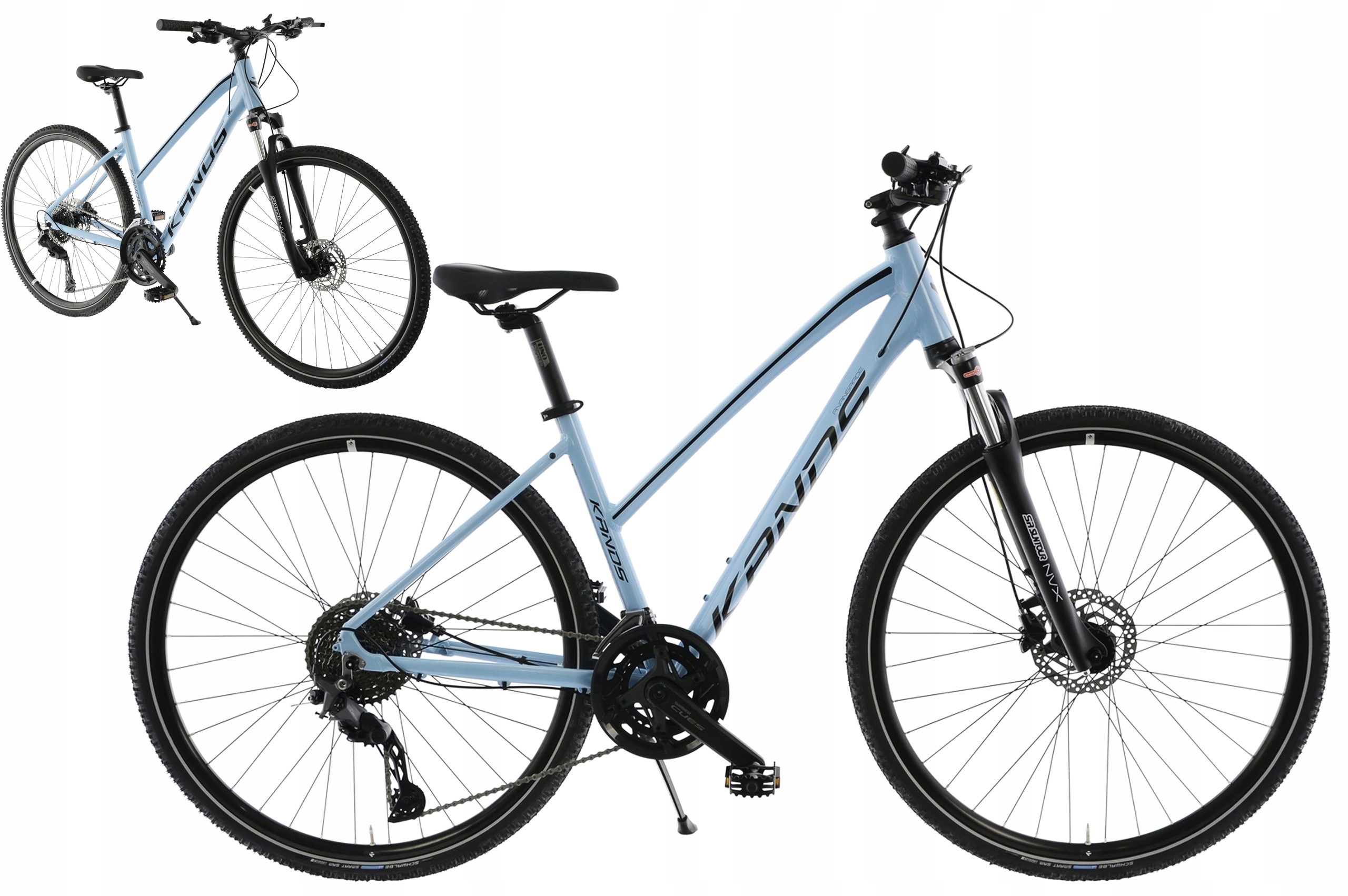 Rower Crossowy 28" Kands Avangarde Cues rama 19" błękitny R24