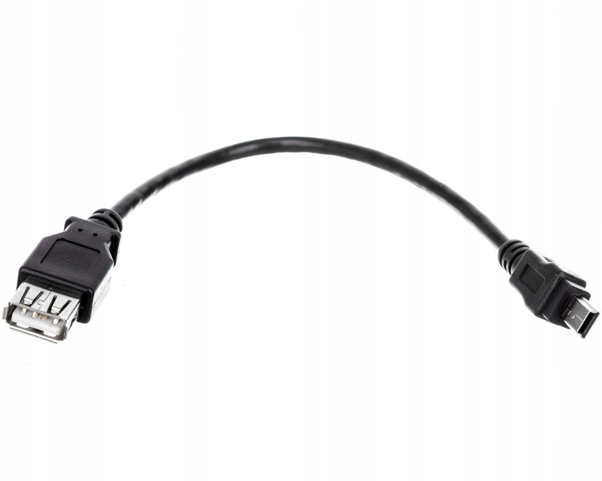 Przewód USB 2.0 HighSpeed USB / miniUSB-B 0,2m