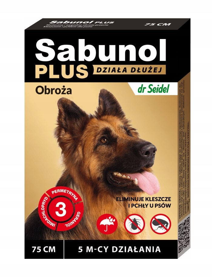 

Sabunol Plus obroża przeciw pchłom i kleszczom dla