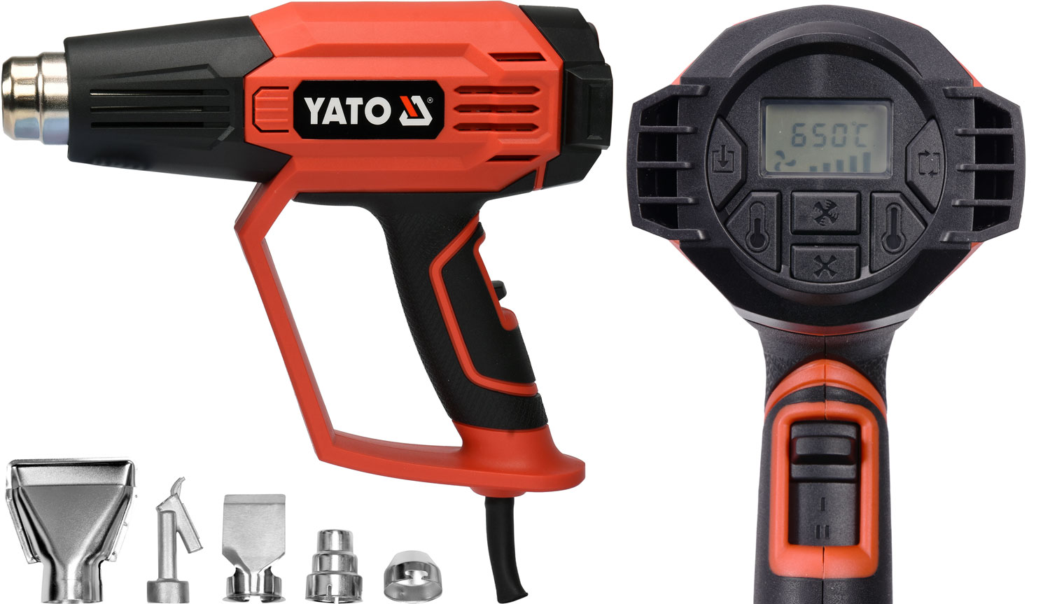 

Yato Opalarka Elektryczna 1600W Biegi Dysze LCD