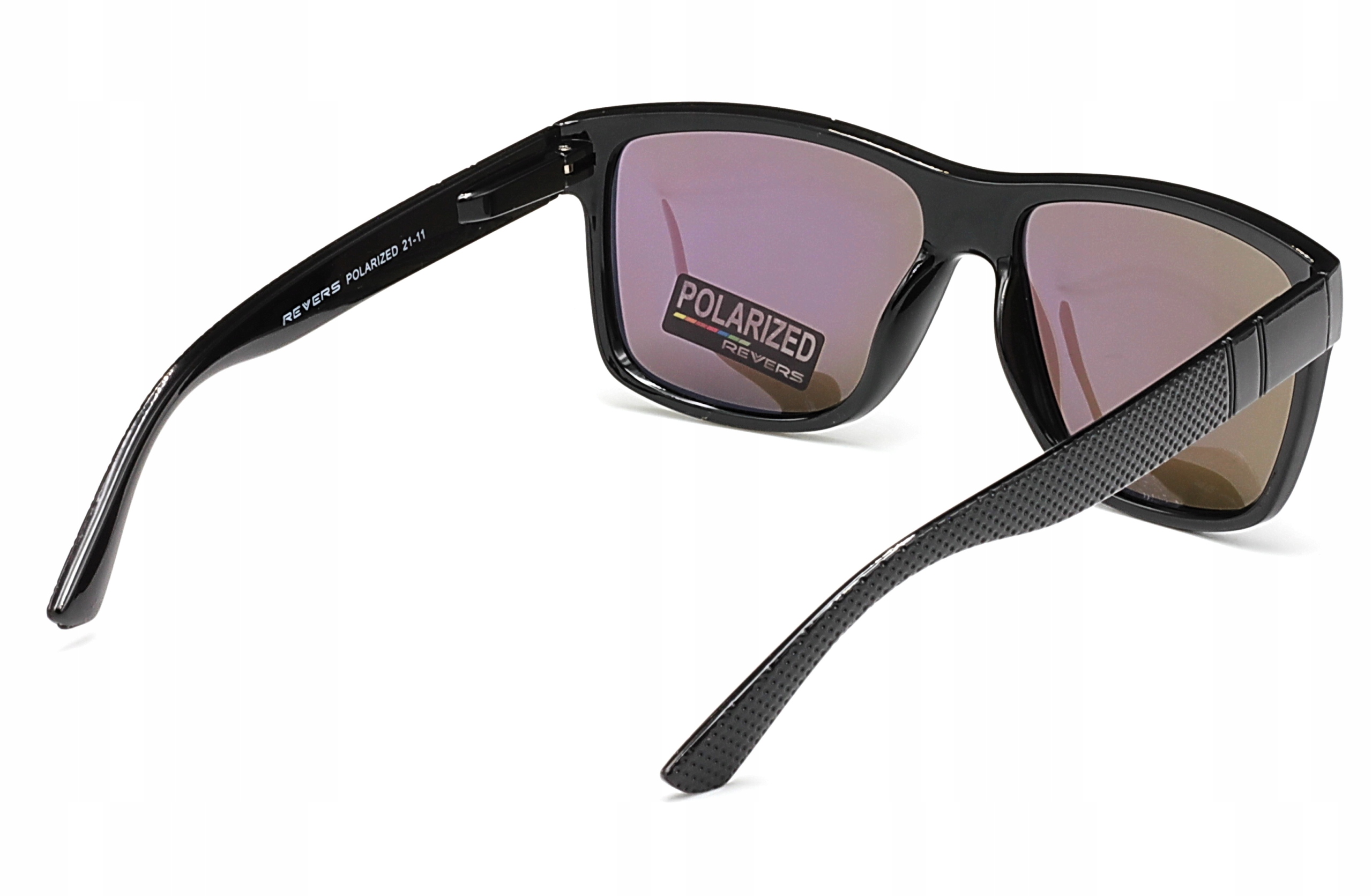 OKULARY PRZECIWSŁONECZNE MĘSKIE POLARYZACYJNE ETUI FILTR UV 400 LUSTRZANKI Fason nerdy