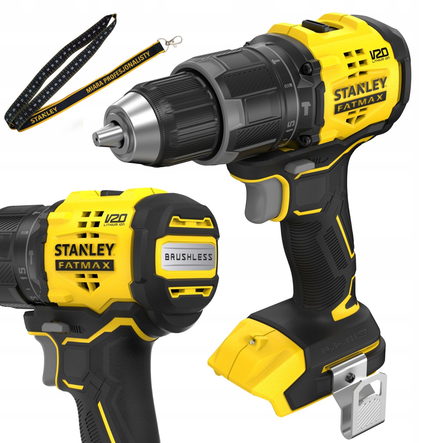 Stanley Wkrętarka bezszczotkowa 18V V20 udarowa 60Nm SFMCD716B Smycz