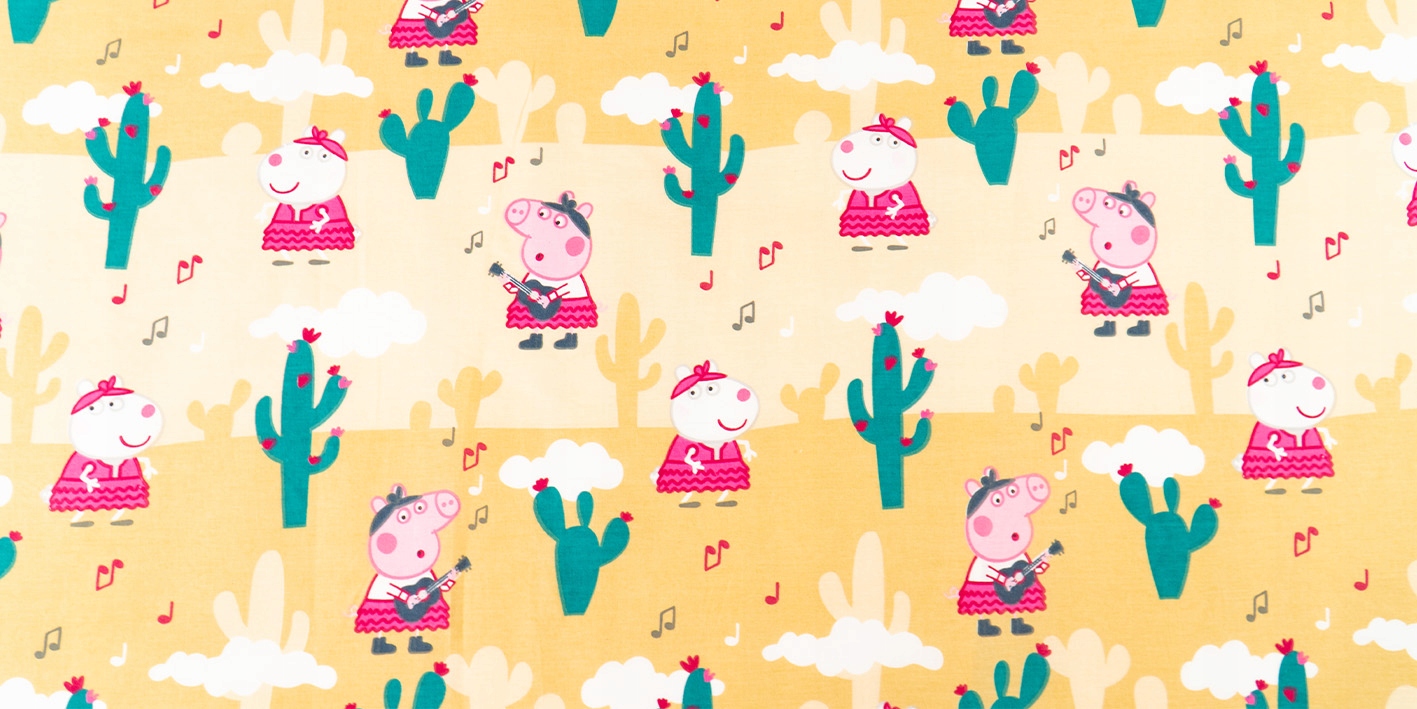 Pościel młodzieżowa bawełna 140x200 Świnka Peppa Długość kołdry 200 cm