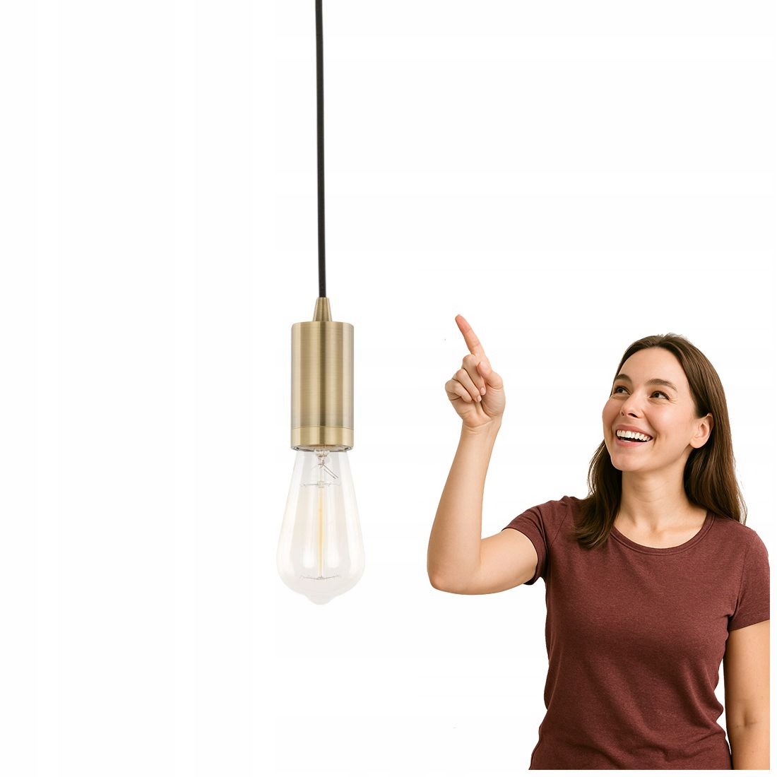 Závěsná lampa Moderna Antický bronz do obývacího pokoje Italux