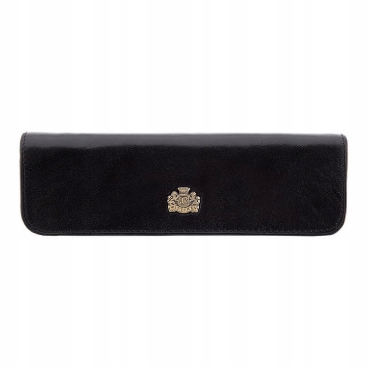 Černé pouzdro na kožené pera Wittchen Arizona 10-2-001-1