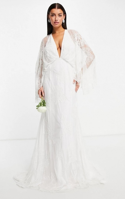 Flitrová Zdobená Koktejlová Šaty Design Pro Plnoštíhlou Ženu 46 3XL