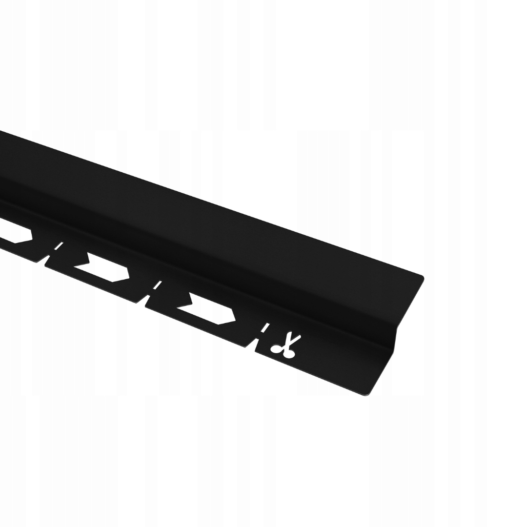 Spádová sprchová lišta Vogi Pravá Černá 150 cm Ocel