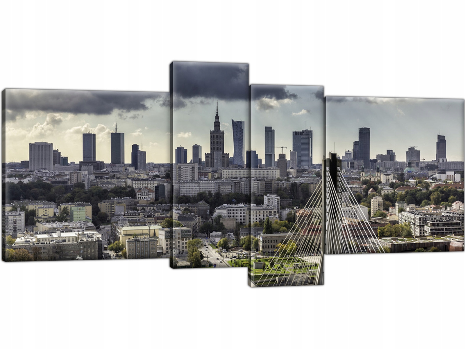 

Panorama Warszawy Warszawa 120x55 Obraz Tryptyk