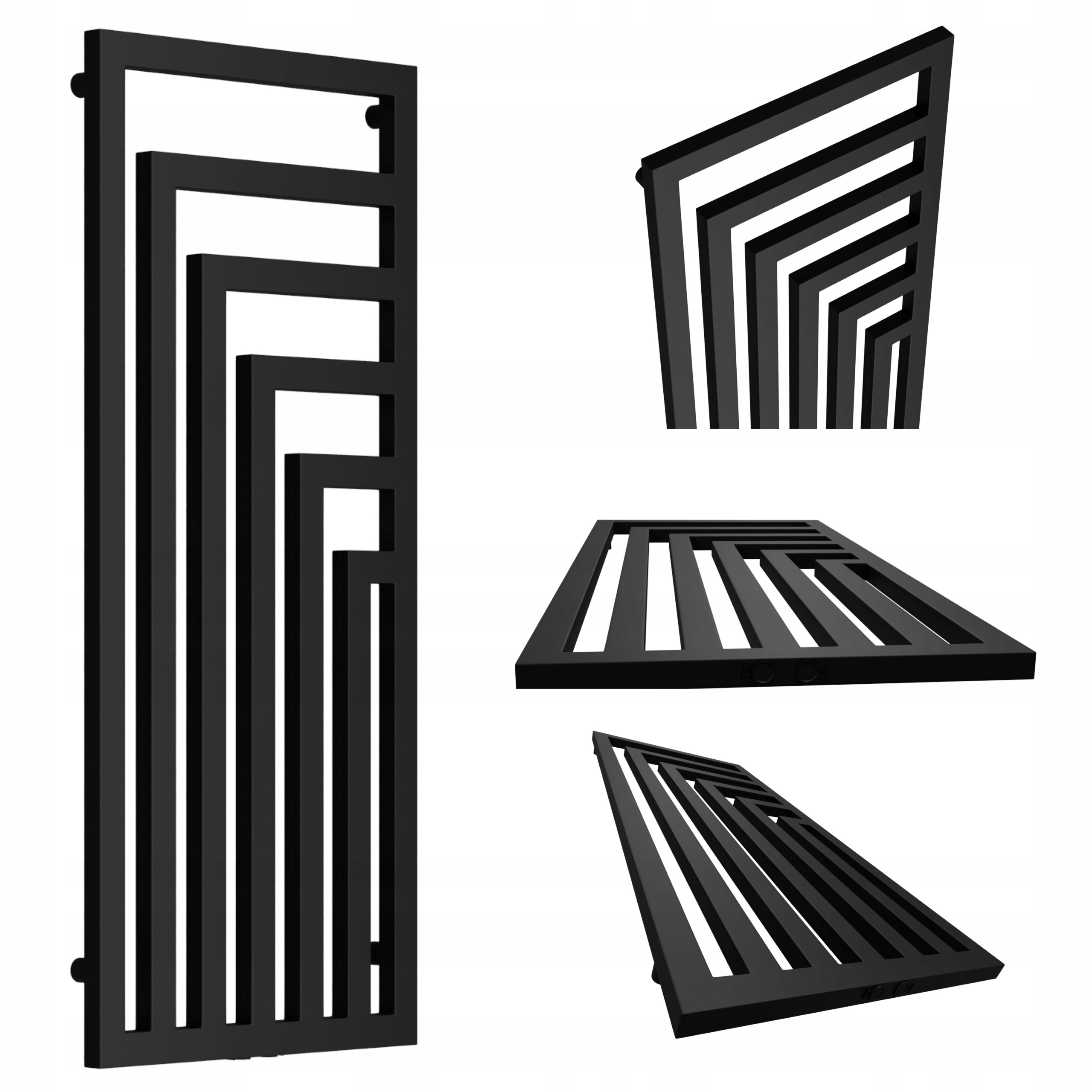 Dekorativní radiátor Laos-mid 800x520 Černý Mat