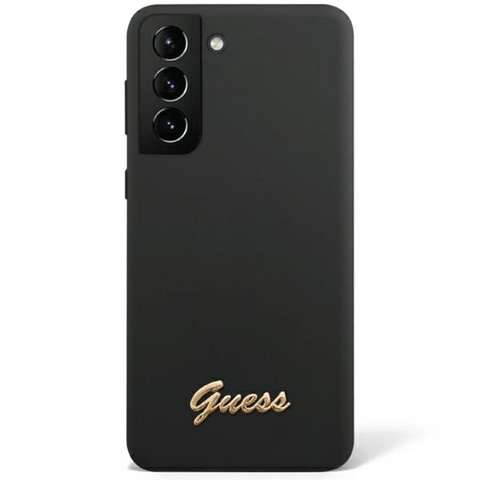 Etui Guess Silicone Vintage Gold Logo na Samsung Galaxy S23 czarne Guess