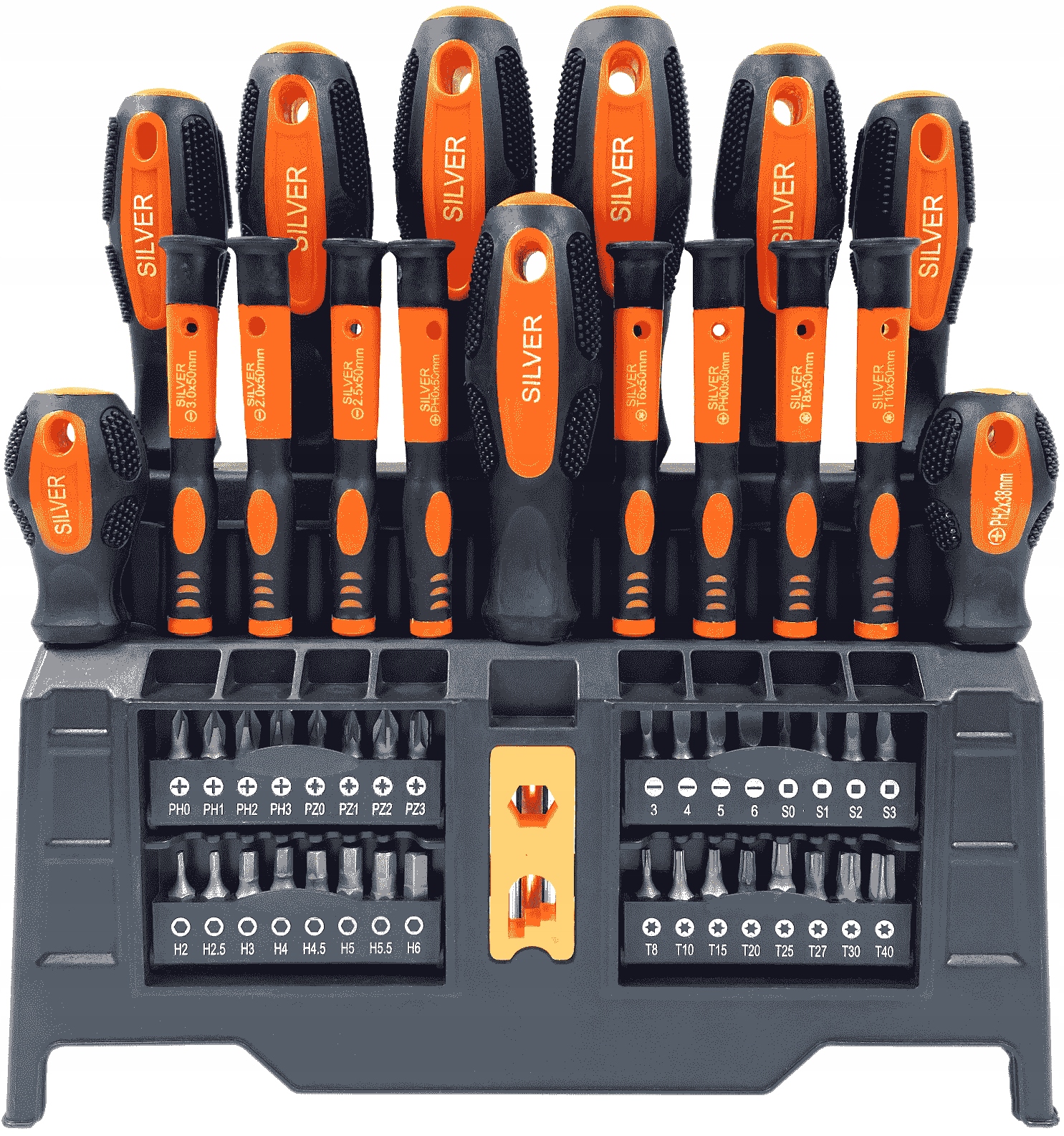 Zestaw wkrętaków z bitami SilverTools S11590