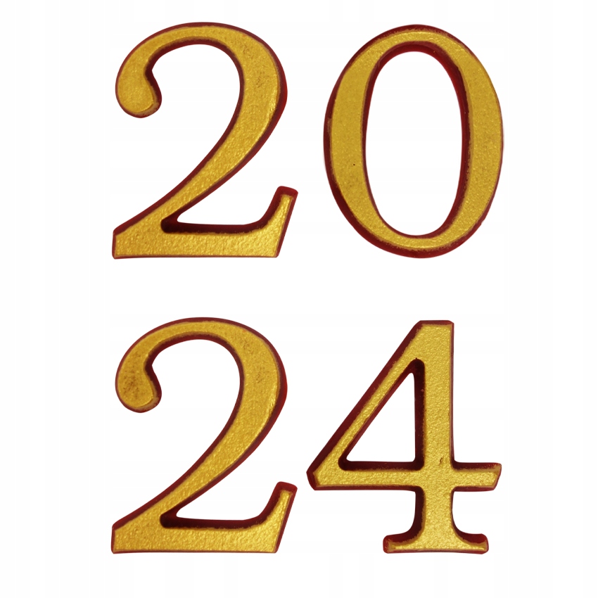 Cyferki Na Paschał 2024 Złote 4,5 cm