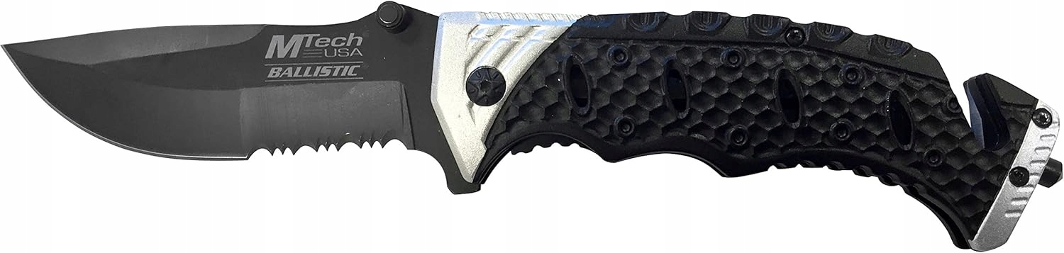 Nůž MTech Usa MTEC-1323 22,8 cm, ocelová rukojeť, stříbrná barva