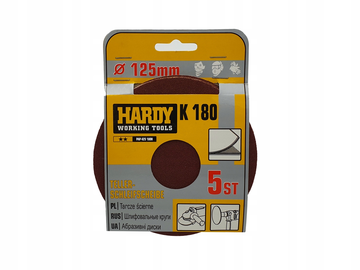 

Papier ścierny krążki na rzep P180 5 szt.