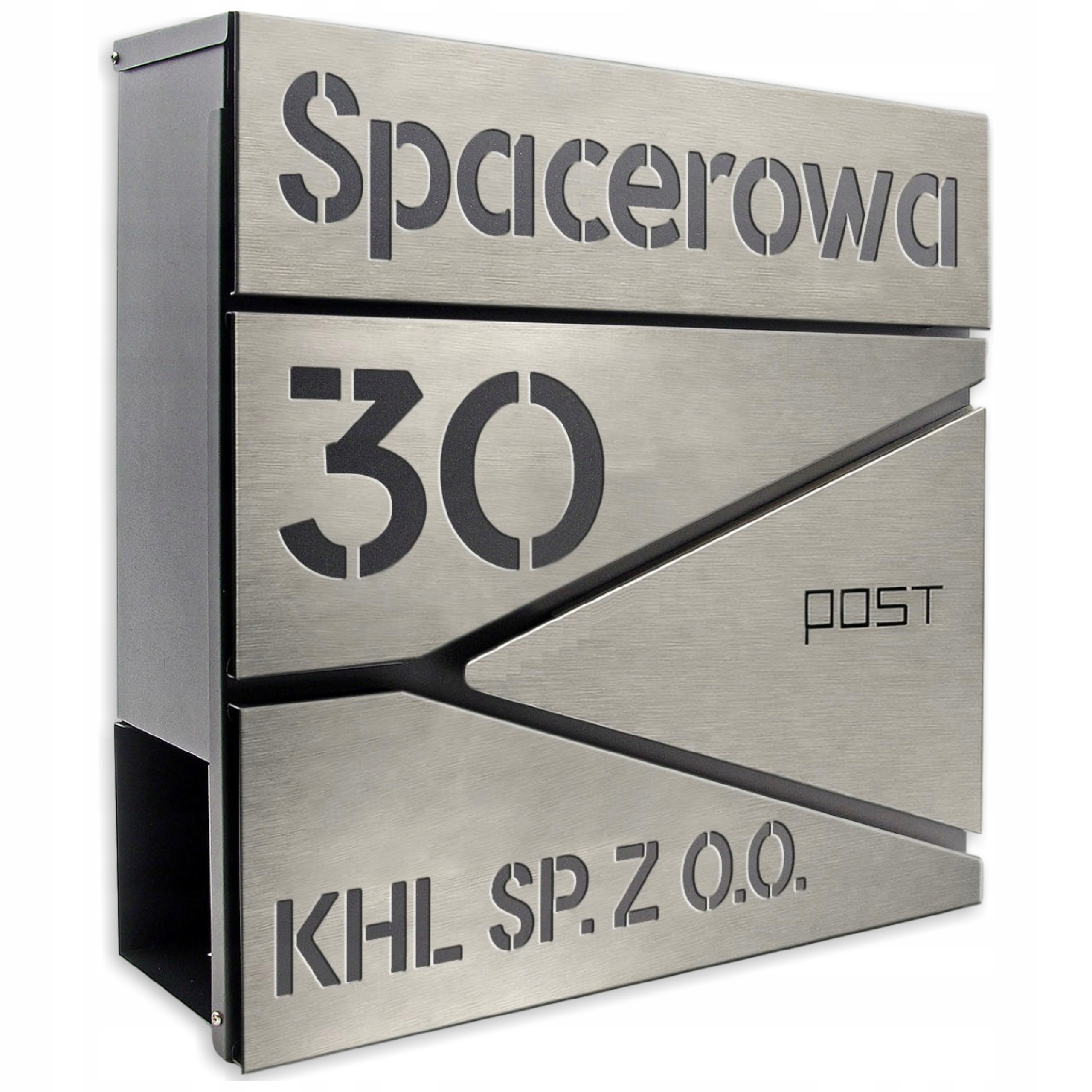 poštovní schránka Noviny Inox Ocel Adresa Číslo domu Vhazovač do domu firem