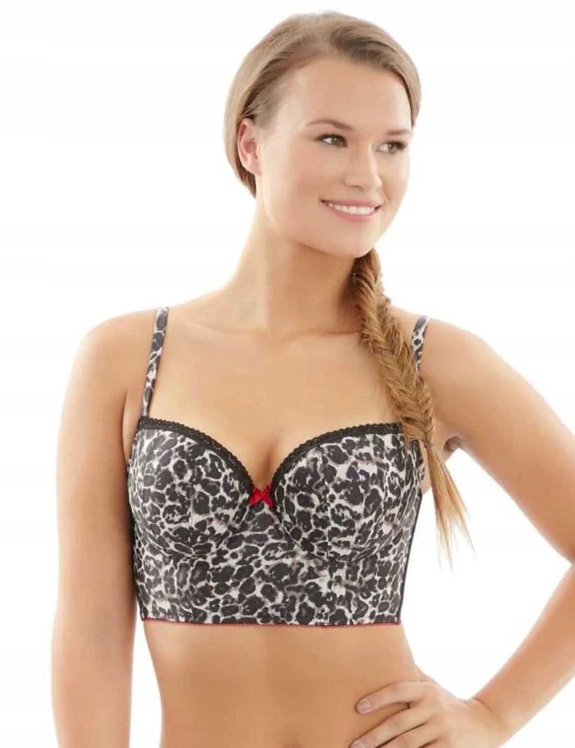 Cleo Panache Podprsenka 65H/30H Breeze Longline 9025 Leopard Print