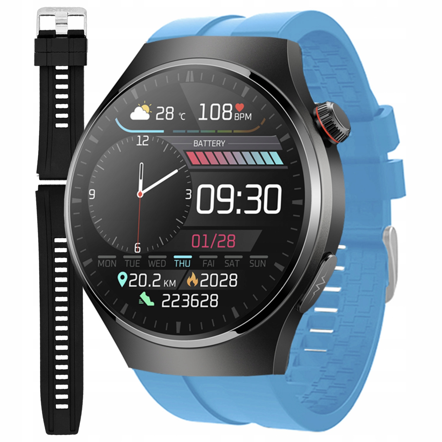 Chytré Hodinky Pánské Hodinky Enter Ekg Měření Cukru Puls Tlak Hovoru Pl