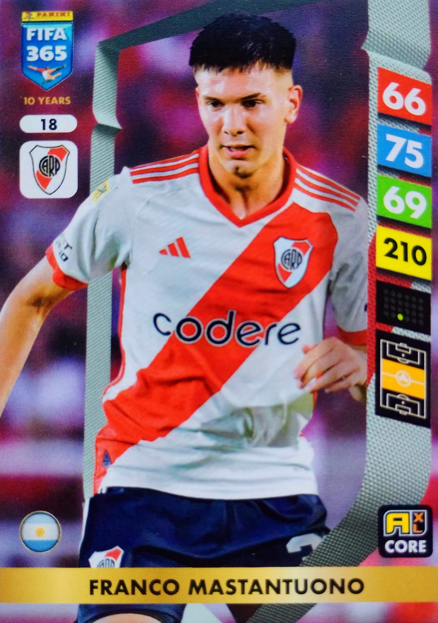 Panini Fifa 365 2025 Core 18 Franco Mastantuono River Plate
