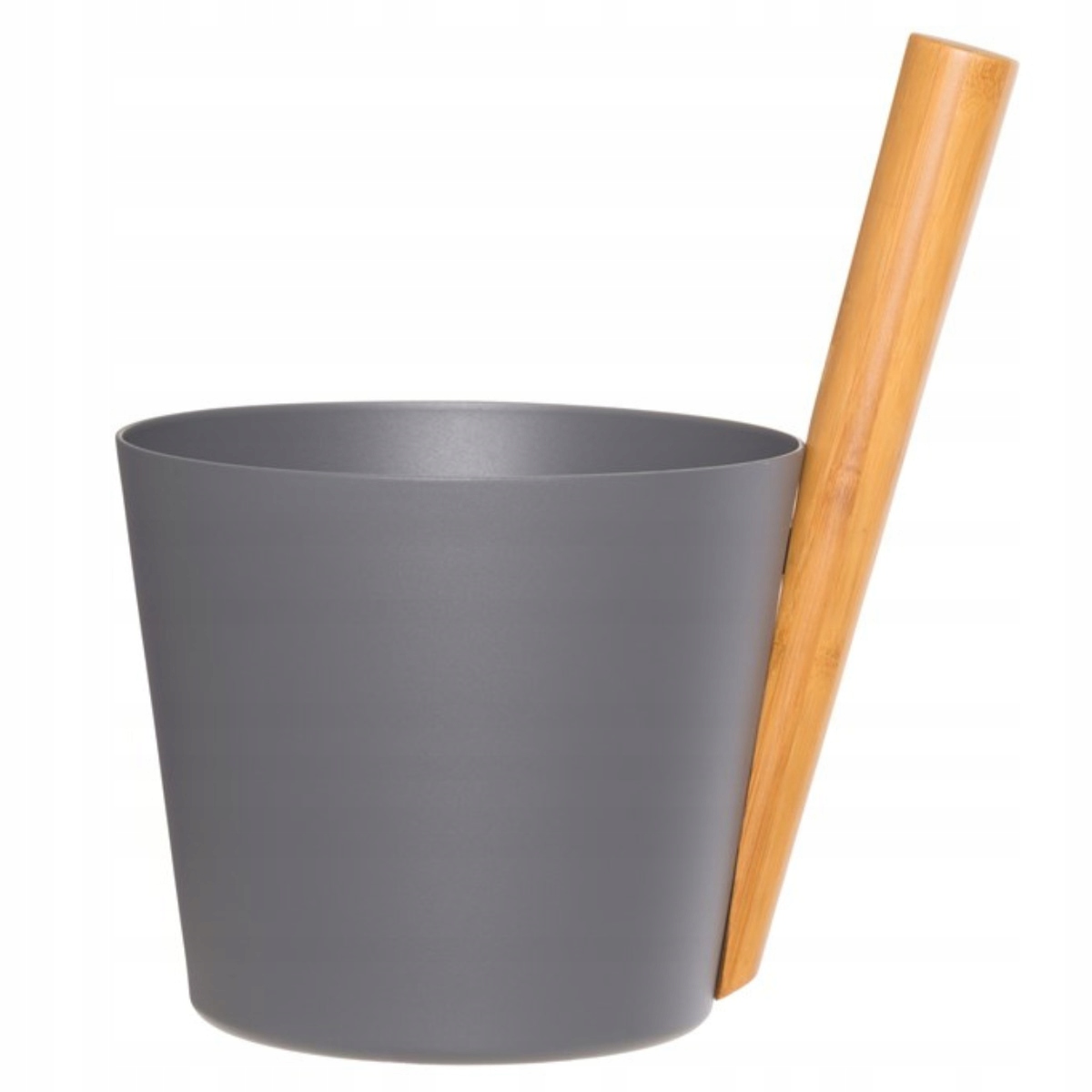 Ceber Vedro Do Sauny Rento 5 L, Hliníkové, Šedé S Drevenou Rukoväťou