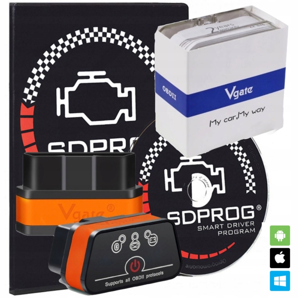 INTERFEJS iCAR 2 WIFI OBD2 ELM327 + PROGRAM SDPROG