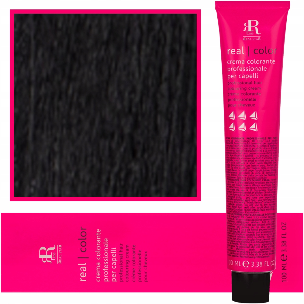

Farba Do Włosów Rr Line Krem 100ML 1,0 Czarny