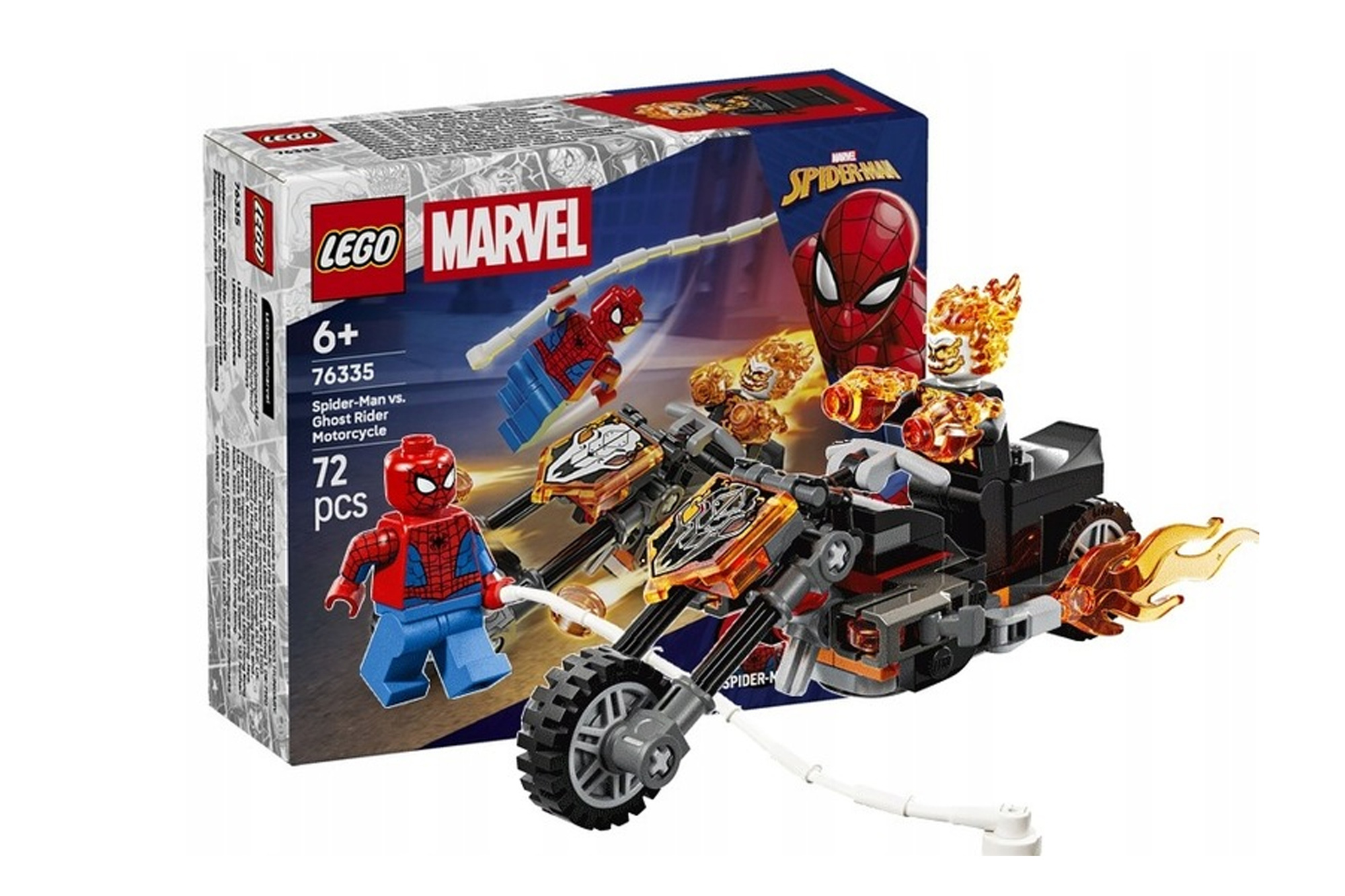 LEGO Marvel 76335 Spider-Man kontra Ghost Rider motocykl