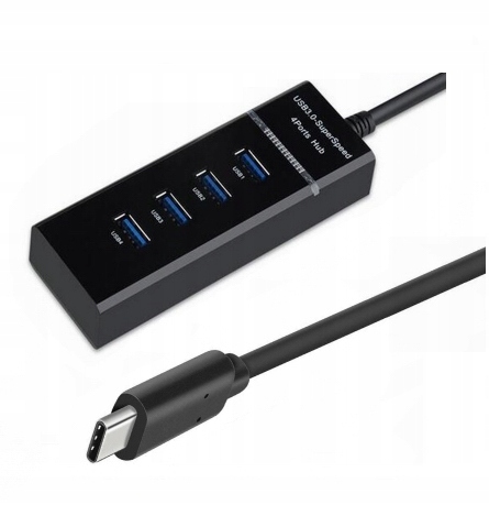 

Hub 4-PORTY Usb C 3.0 Rozdzielacz 5Gb Thunderbolt