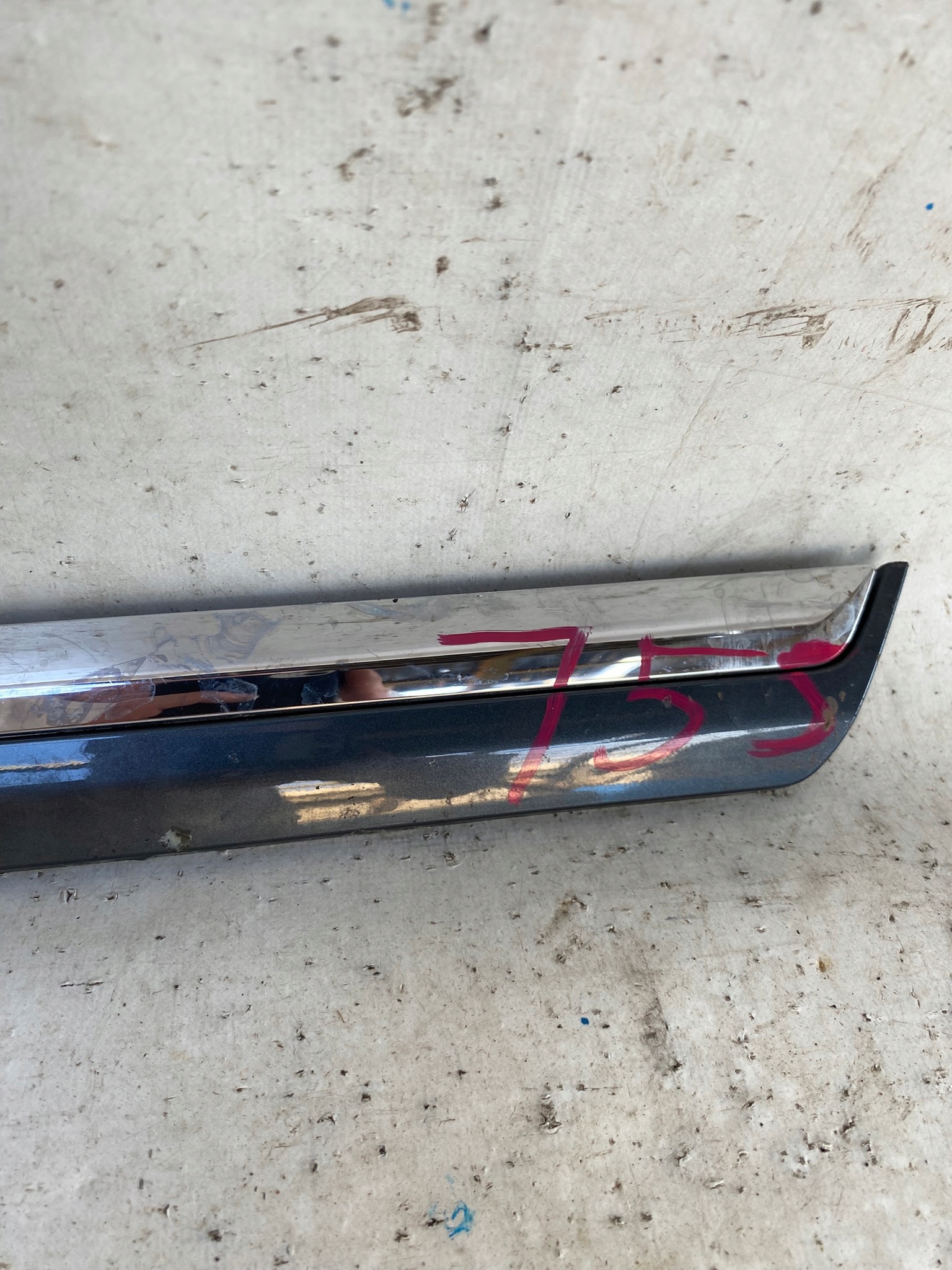 VW PASSAT B7 10- lišta dveře levá záď CHROM 3AA854949A