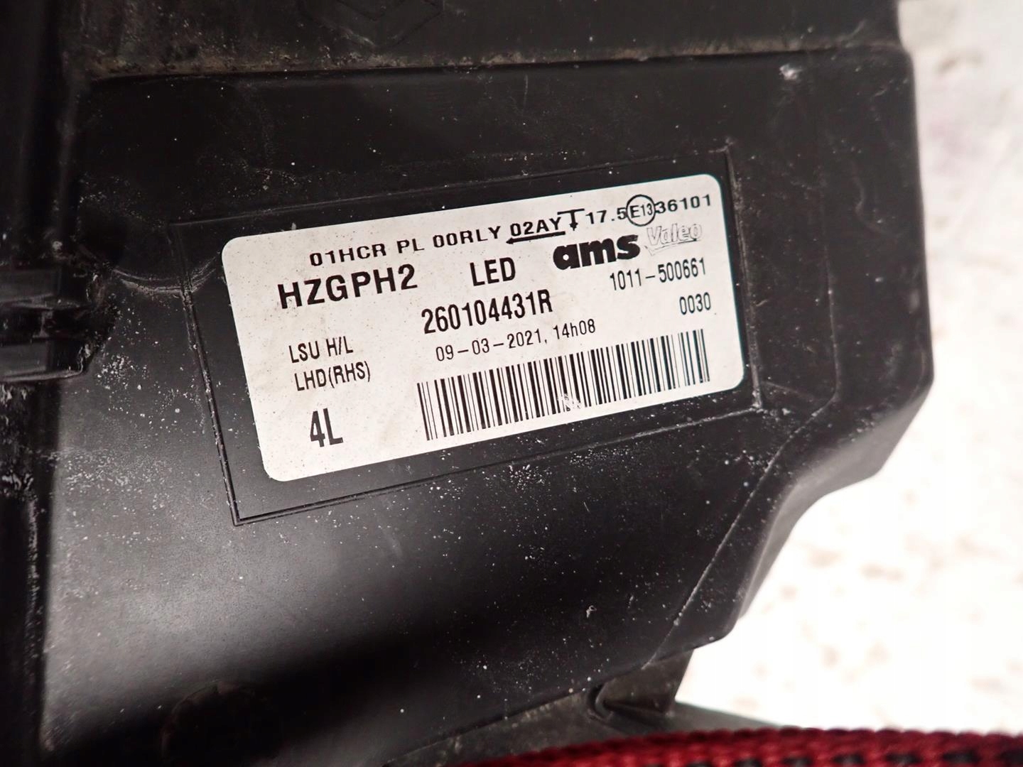 light front front right RENAULT KOLEOS II LIFT 2019- FULL LED 260104431