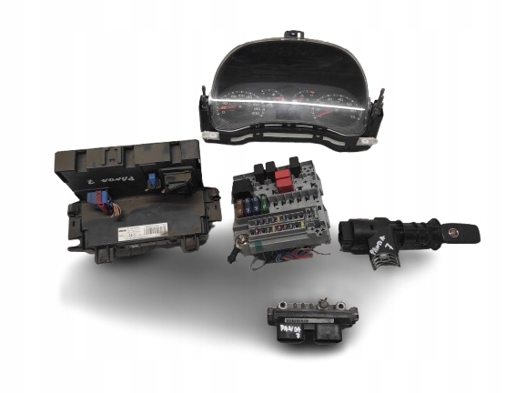 FIAT PANDA II 2 03- 1.2 60KM ZESTAW STARTOWY STEROWNIK 55192636