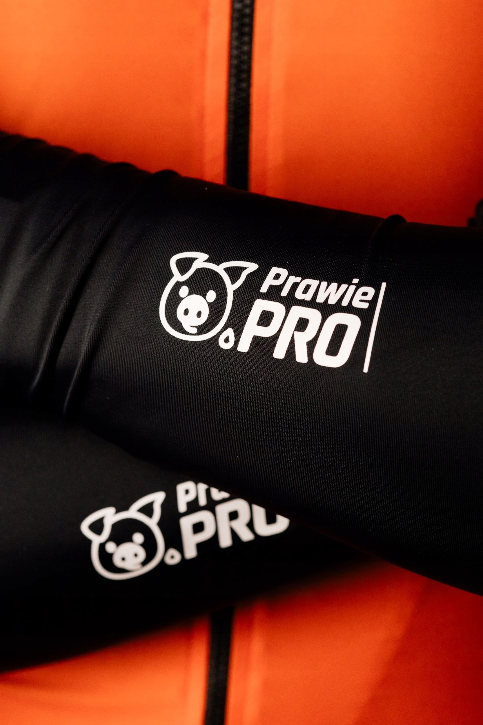 Rękawki Ocieplacze Kolarskie Prawie.PRO Czarne Unisex Slim