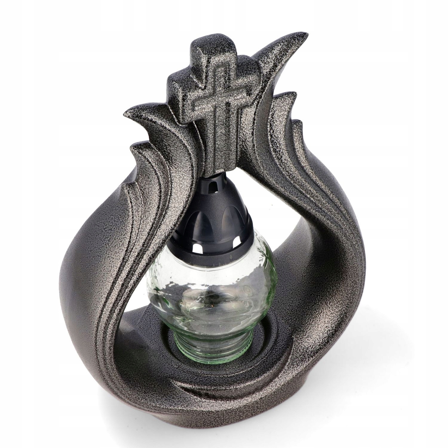 Znicz Ceramika PC czarny 30cm NOWOŚĆ Marka bez marki