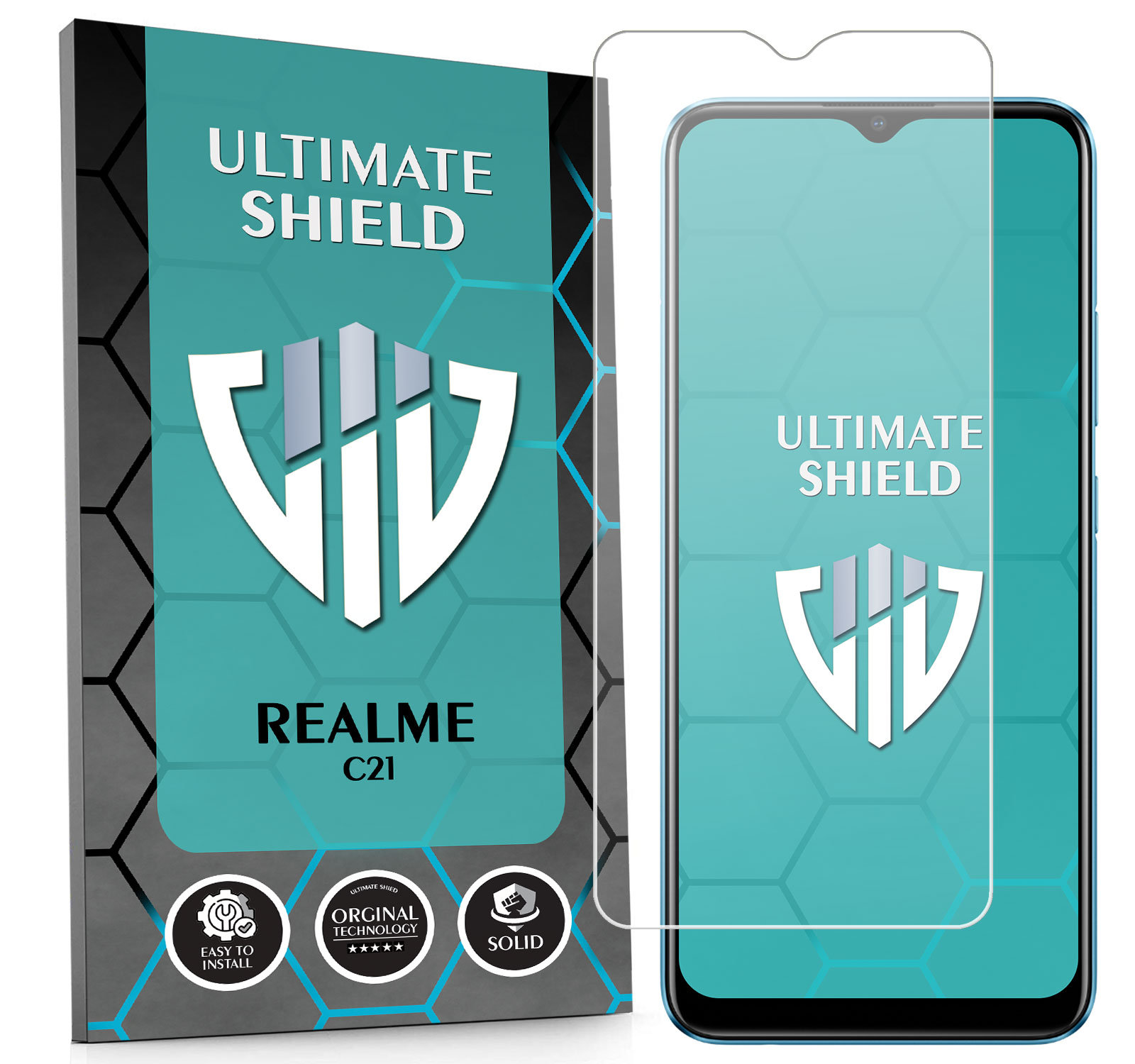 Sklo 3x Displej 7x Fotoaparát Rychlý Objektiv Pro Realme C21 Kvalita