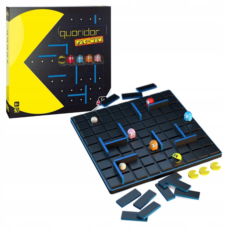 Gigamic Quoridor Pac-man Iuvi Games 2W1 Abstrakcyjna Gra Logiczna Planszowa
