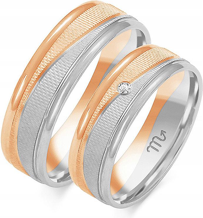 Zlatý snubní prsten pro novomanžele svatba 585 r 26 27 28, originální s gravírováním