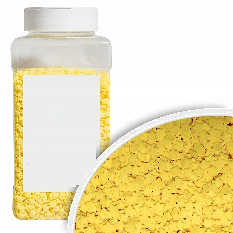 Posypka Cukrowa Gwiazdki Żółte 5 mm 1kg