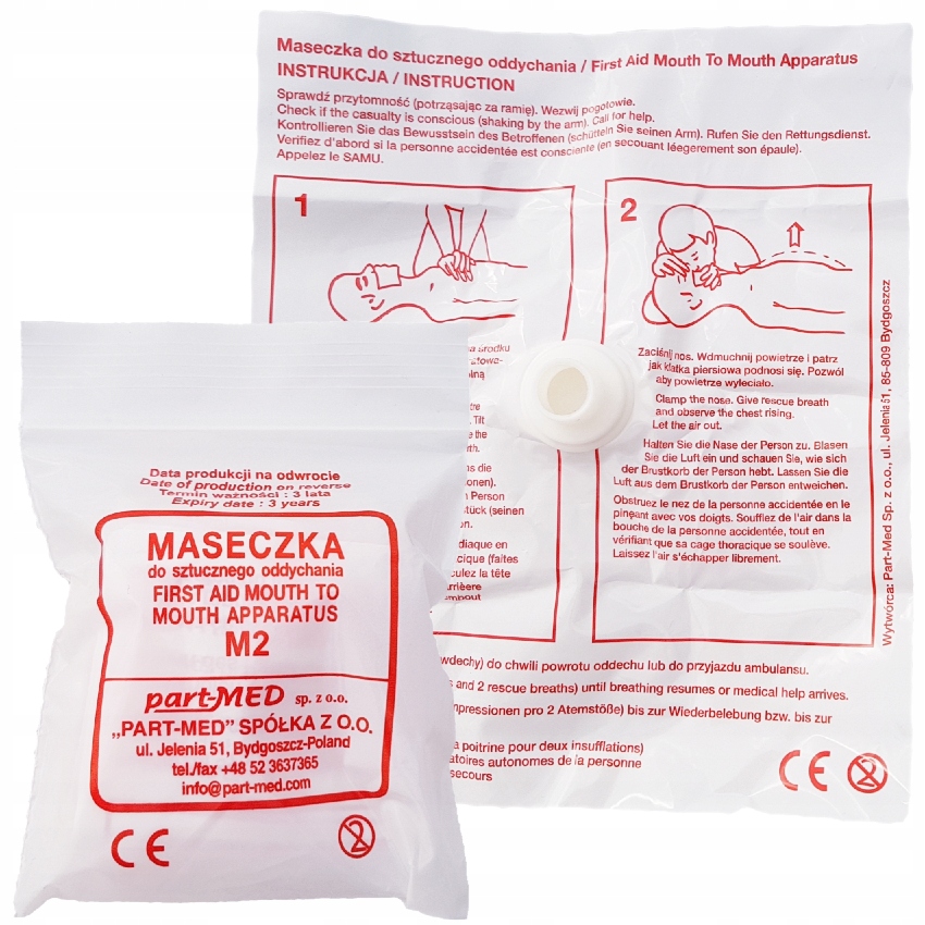 

Maseczka Maska Do Sztucznego Oddychania M2 1 szt.