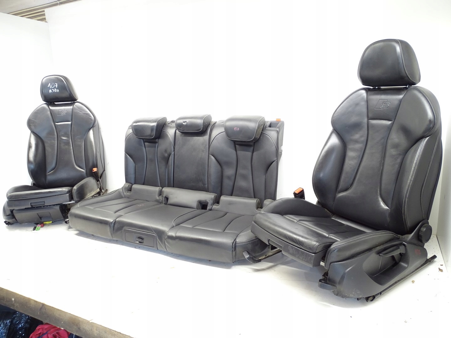 komplet Sitze Sitz Sitz A3 8V 5D Leder SKORZANE GRZANE S-LINE